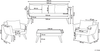 Beliani 'VITTORIA' Lounge Set mit Tisch, Olivgrün, 120 cm Bild 2