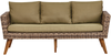 Beliani 'VITTORIA' Lounge Set mit Tisch, Olivgrün, 120 cm Bild 4