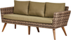 Beliani 'VITTORIA' Lounge Set mit Tisch, Olivgrün, 120 cm Bild 5
