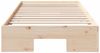 vidaXL Bettgestell Braun 75 x 190 cm 873055 Bild 5