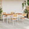 vidaXL Outdoortisch-Set 5 pcs Massives Teakholz und Edelstahl 3334801 Bild 4