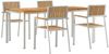 vidaXL Outdoortisch-Set 5 pcs Massives Teakholz und Edelstahl 3334801 Bild 2