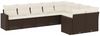 vidaXL 9-tlg. Garten-Sofagarnitur mit Kissen Braun Poly Rattan 3251780 Bild 2