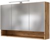 Badezimmer Waschplatz Set 2-tlg. LOUNY-03 in Wotaneiche Nb. mit matt weiß, B/H/T: ca. 100/200/48 cm Bild 3
