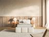 Selsey 'Cloudy Low' Polsterbett 90x200 cm, Bettkasten & Lattenrost, Bouclé Hellbeige Bild 2