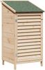 vidaXL Gartenschuppen Natur 59 x 56 x 113,5 cm Massivholz aus Fichte 42033452 Bild 2