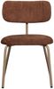 Esszimmerstuhl Travis aus Webstoff, modernes Design, Braun, gepolstert und stabil Bild 2