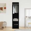 vidaXL Kleiderschrank mit Regal Schwarz Eichen-Optik 50 x 50 x 200 cm 3329300 Bild 4