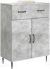 vidaXL Sideboard Betongrau 66 x 34,5 x 89,5 cm Holzwerkstoff 894868 Bild 2