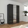 OTTO home Drehtürenschrank Kleiderschrank Schrank Garderobe AGORDO mit Dekor- oder Hochglanzfront (in zwei Griff-Farben, Breiten 91-405 cm) durchdachte Innenausstattung, in 8 Breiten und 2 Höhen MADE IN GERMANY Bild 2