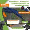 KESSER® Sonnenschirm Ampelschirm Sun Rund XL, Navyblau, Mit LED Bild 5
