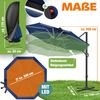 KESSER® Sonnenschirm Ampelschirm Sun Rund XL, Navyblau, Mit LED Bild 2