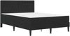 vidaXL Bettgestell mit Matratze mit Kopfteil Schwarz 140 x 190 cm Samt 3415052 Bild 3