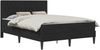 vidaXL Bettgestell mit Matratze mit Kopfteil Schwarz 140 x 190 cm Samt 3415052 Bild 2