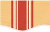 vidaXL Markisenvolant Gelb und Orange Gestreift 4,5 m 367795 Bild 4