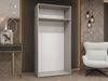 Kleiderschrank Veluna II 100 (Farbe: Cashmere / Cashmere + Schwarz) Bild 3