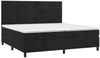 Boxspringbett mit Matratze & LED Samt Schwarz 200x200 cm, Härtegrad: H2 [3136205] Bild 3