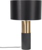 'Darling' Tischlampe Grau und Gold Metall 61 cm runder Stoffschirm Schwarz Lampenfuß Säulenform Kabel mit Schalter Moderner Look Bild 4