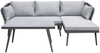 SUNERA Lounge, 3-tlg. inkl. Kissen + Couchtisch, Stahlgestell dunkelgrau Bild 2