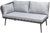 SUNERA Lounge, 3-tlg. inkl. Kissen + Couchtisch, Stahlgestell dunkelgrau Bild 3