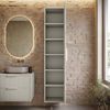 Badplaats Waschbeckenunterschrank Rimini 60 x 46 cm Cashmere - Hängender Badezimmerschrank mit 2 Schubladen und Hochschrank Bild 5