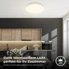 B.K.Licht LED Deckenleuchte LED Bad Deckenleuchte mit Mikrowellensensor, LED fest integriert, Warmweiß, 12W 1300Lm 3000K IP44 270x60mm (DxH) Bild 4