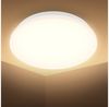B.K.Licht LED Deckenleuchte LED Bad Deckenleuchte mit Mikrowellensensor, LED fest integriert, Warmweiß, 12W 1300Lm 3000K IP44 270x60mm (DxH) Bild 3