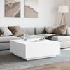 Couchtisch, Sofatisch Weiß 100x100x40 cm Holzwerkstoff Bild 3