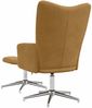 vidaXL Relaxsessel mit Hocker Braun Samt [328136] Bild 5