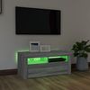 vidaXL TV-Schrank mit LED-Leuchten Grau Sonoma 90 x 35 x 40 cm [822722] Bild 4