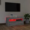 vidaXL TV-Schrank mit LED-Leuchten Grau Sonoma 90 x 35 x 40 cm [822722] Bild 5