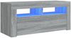 vidaXL TV-Schrank mit LED-Leuchten Grau Sonoma 90 x 35 x 40 cm [822722] Bild 2