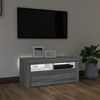 vidaXL TV-Schrank mit LED-Leuchten Grau Sonoma 90 x 35 x 40 cm [822722] Bild 3