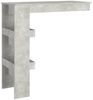 vidaXL Wand-Bartisch Betongrau 102x45x103,5 cm Holzwerkstoff 811785 Bild 5
