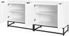 Merax Moderne Sideboard Kommode mit 2 Türen in Vakuum-Formgebung, Standschrank Lagerung Schrank Maße: B160/T40/H80 cm Bild 4