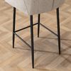 Bronx71 Barhocker mit Armlehne Niklas recycelter Stoff taupe 78cm Bild 5