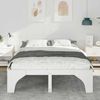 vidaXL Bettrahmen Weiß 160 x 200 cm Massives Kiefernholz 872981 Bild 3