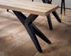 Esszimmerbank 160x45x45cm Akazie Massivholz Metall Loft-Style Industrial Bild 4