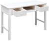 vidaXL Schreibtisch Weiß 108x45x76 cm Massivholz Paulownia 338537 Bild 3