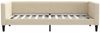 vidaXL Tagesbett mit Matratze Creme 90x200 cm Stoff 3196564 Bild 4
