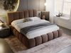 GRAINGOLD Cloud Bett 120x200, Polsterbett ohne Bettkasten, Velvet-Stoff, mit Lattenrost, Braun Bild 4