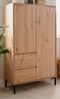 Furn. Design Highboard Bastia (Hochkommode in Eiche Artisan, 81 x 139 cm), mit viel Stauraum Bild 2