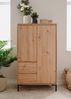 Furn. Design Highboard Bastia (Hochkommode in Eiche Artisan, 81 x 139 cm), mit viel Stauraum Bild 3