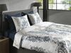 Heckett & Lane Mako-Satin Bettwäsche 135x200 Jes multi Rispen Flieder weiß blau Bild 3
