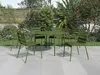 Vente-unique - MIRMANDE Garden dining set Metall Grün - B 130 cm x H 74 cm x L 130 cm Bild 2