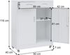 Aktenschrank HWC-O89, Stahlschrank Büroschrank, Rollen Türen Schubladen abschließbar Metall 116x90x40cm ~ schwarz Bild 3