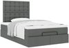 vidaXL Ottoman-Bett mit Matratze Dunkelgrau 120x200 cm Stoff 3313314 Bild 5