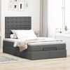 vidaXL Ottoman-Bett mit Matratze Dunkelgrau 120x200 cm Stoff 3313314 Bild 3