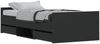vidaXL Bettgestell mit Kopf- und Fußteil Schwarz 90x190 cm 3203811 Bild 2
