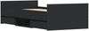 vidaXL Bettgestell mit Kopf- und Fußteil Schwarz 90x190 cm 3203811 Bild 4